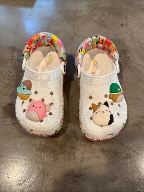 CROCS Squishmallows Kids White Clog Sandals with Cute Characters